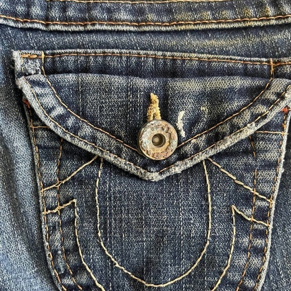 True Religion Women's Distressed Jeans Pants Size 27 - Picture 5 of 9